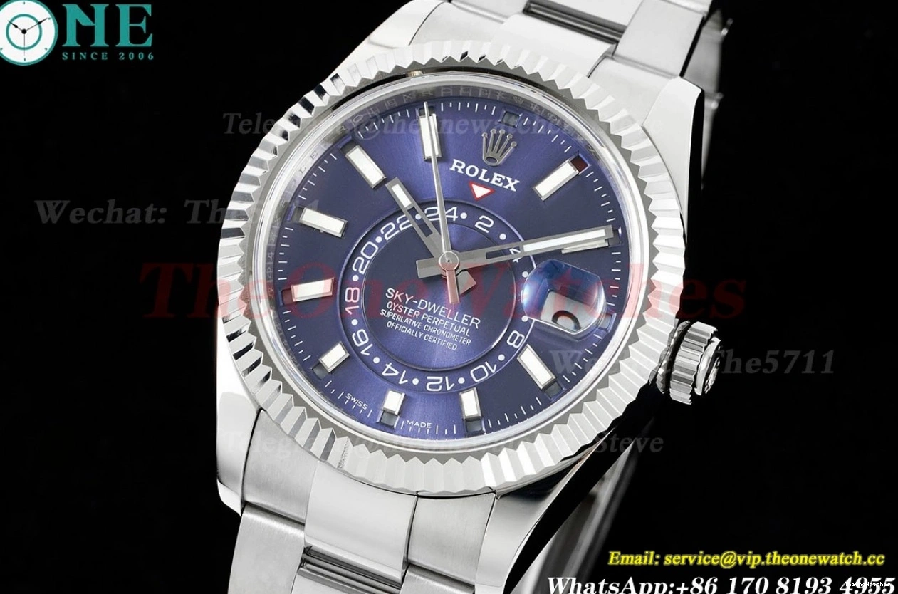 SS 326934 SkyDweller 42mm Stk A9001 FNF Blue SS 0111